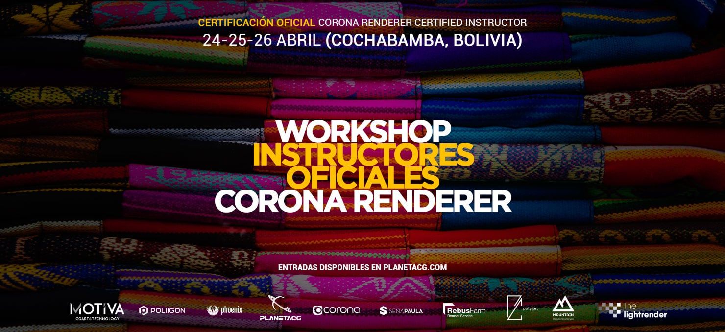 Workshop Instructores Corona Renderer Bolivia